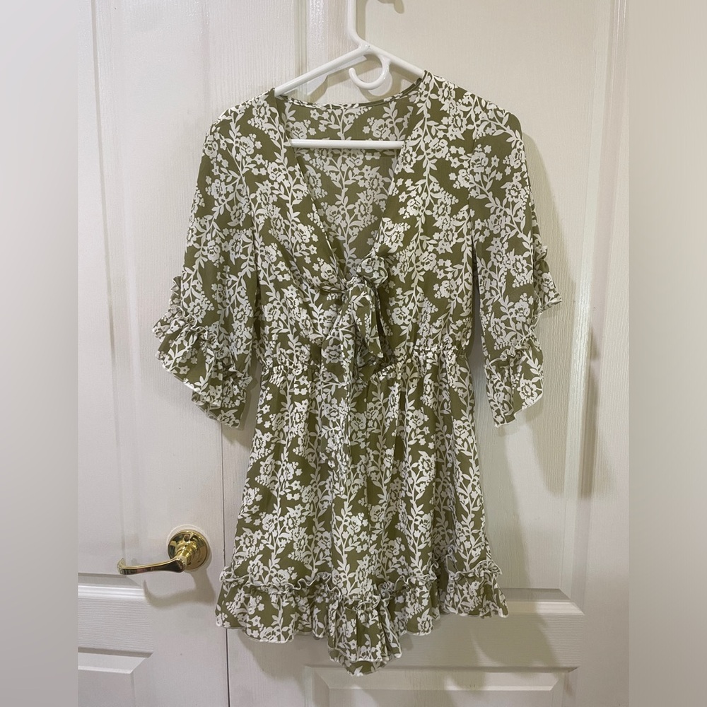 Romper with cutout
